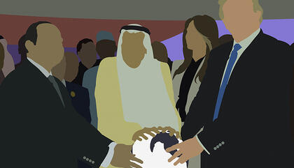  Trump (Flat news) Artista: David Orbea Piedra Técnica: pintura acrílica en lienzo Año: 2019 Dimensiones: 15x20x3 cm