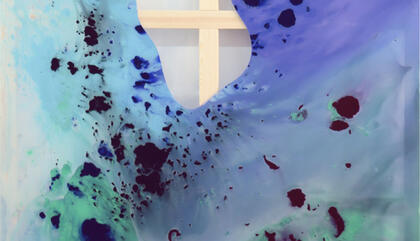 Umbrales V Artista: Cristina Gamón Técnica: Mixed media on plexiglass Año: 2019 Dimensiones: 190x140 cm