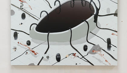 Unaddressed Phenomena Artista: José Castiella Técnica: Acrílico y óleo sobre lino Año: 2019 Dimensiones: 146x180 cm