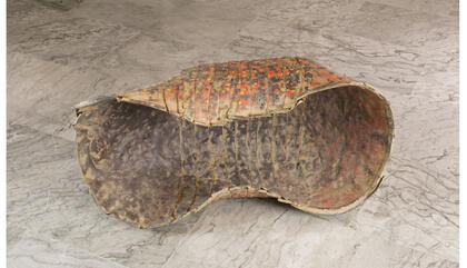 Gabriel Botero Armadillo, 2018. Intervened cart. Variable measures.