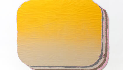 Guillermo Mora Colección de fondos (Nº 29), 2018. Acrylic paint on paper. 43.3 x 35.43 inches.