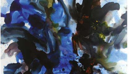 Daniela Wicki Mayu #3, 2018. Mixed media on canvas. 72 x 60 inches.