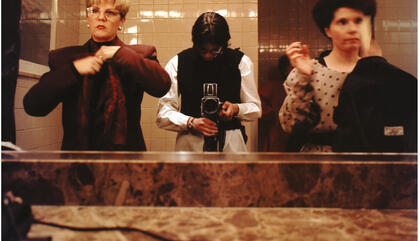 Leonor Caraballo Self-portrait in Public Baths, 2017. Direct shot. 23,5 x 25 Inches.