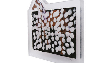 Cristina Santander Eqqus Doradillo, 2015. Acrylic painting included in acrylic. 32.67 x 36.81 x 2.36 inches.