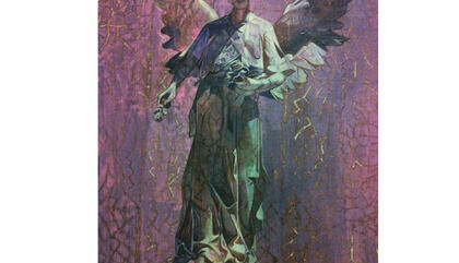 Alcides Andrés Perez Toledo The best angel, 2015. Acrylic in canvas. 18 x 21 inches.