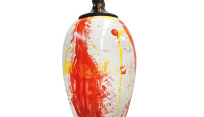 Ray Smith Vase 2 2018. Ceramics. 40.15 x 22 x 22 inches.