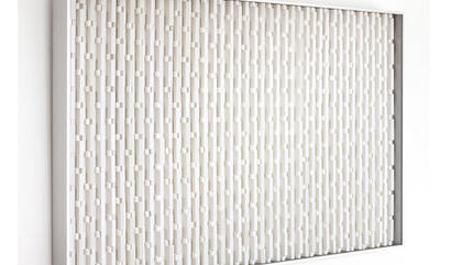 Carolina Agliati 5590-01/2018, 2018. Embossing on acid-free folded paper. 39.37 x 27.55 x 1.57 inches.