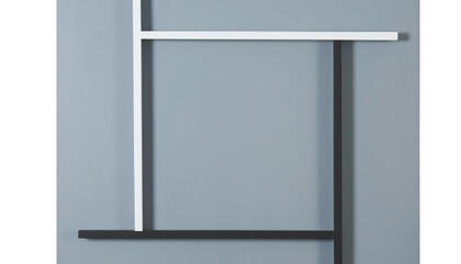 Nikolai Kasak Negative Square Against Positive Square, 1960. Wood Construction. 31.88 x 31.88 x 3.93 inches.