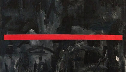 S/T Artista: Eugenio Espinoza Técnica: Acrílico sobre tela Año: 1987 Dimensiones: 156x140x5 cm