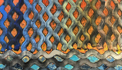  El sol se apoyaba Artista: Diango Hernandez Técnica: oil on canvas Año: 2017 Dimensiones: 220x180 cm