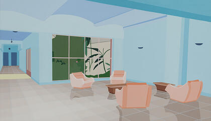 Perú 957 Artist: Valentina Ansaldi Technique: Acrílico sobre tela Year: 2019 Dimensions: 112x148 cm